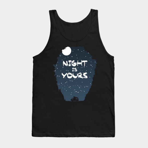 Night Is Yours Tank Top by Aguvagu